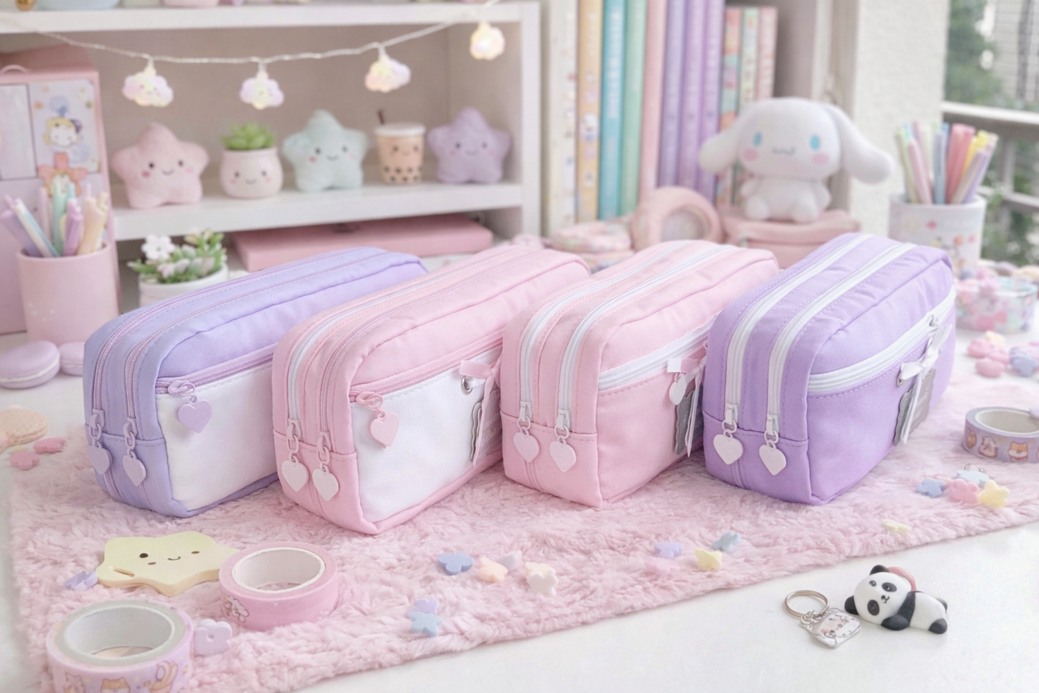 Estuches Coquette Romantic Ballet – Doble Compartimento ✨