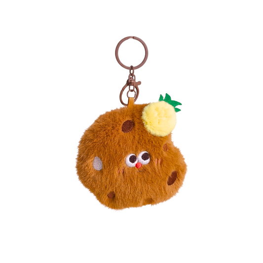 Llavero Galletita Esponjosa de Peluche con Piña 🍪🍍🌟