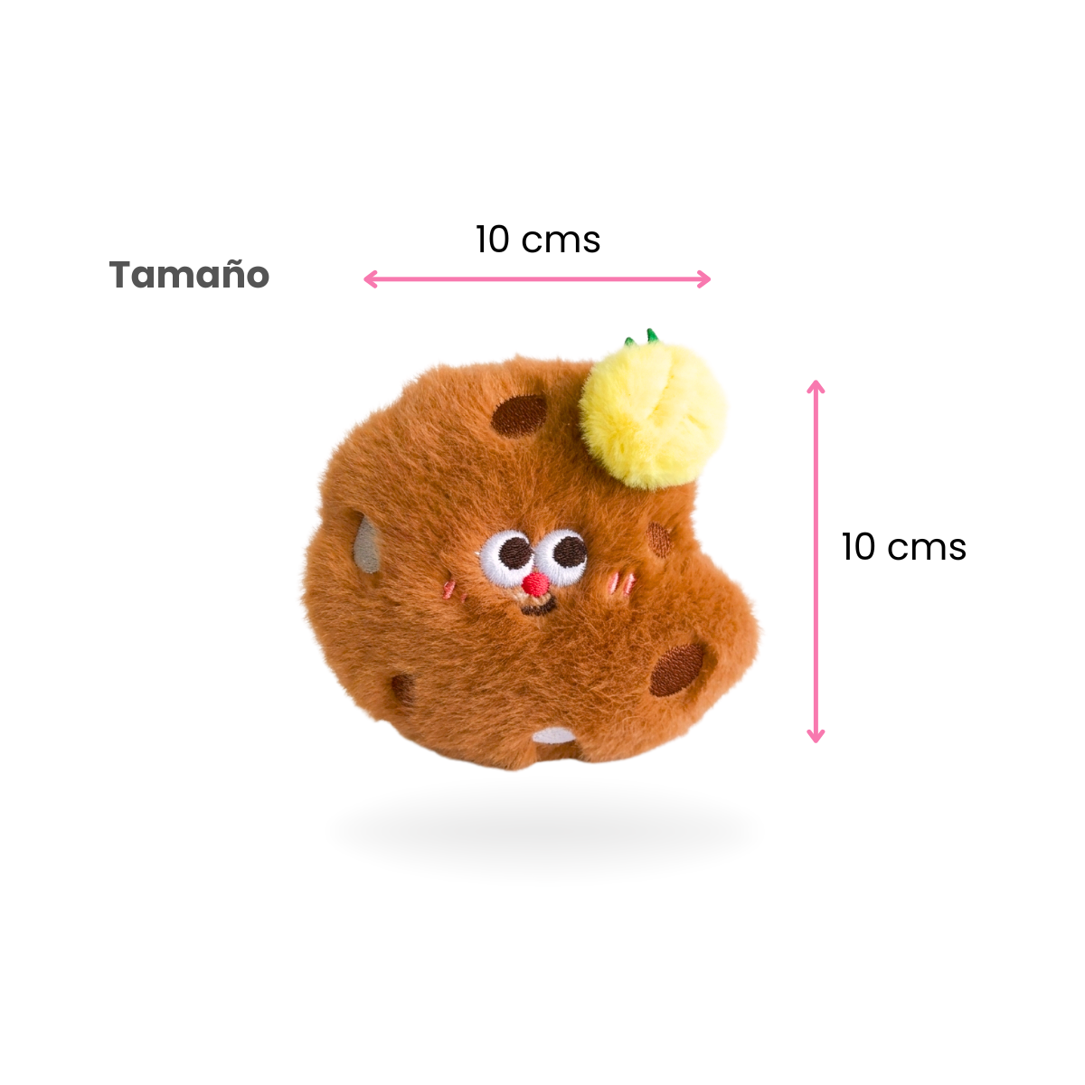 Llavero Galletita Esponjosa de Peluche con Piña 🍪🍍🌟