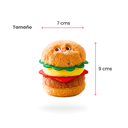 Llavero Mini Burger Plushie - Tu nueva mejor amiga 🍟