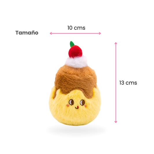 Llavero Plush Pudding Kawaii 🍮 – ¡Un Toquecito de Dulzura!