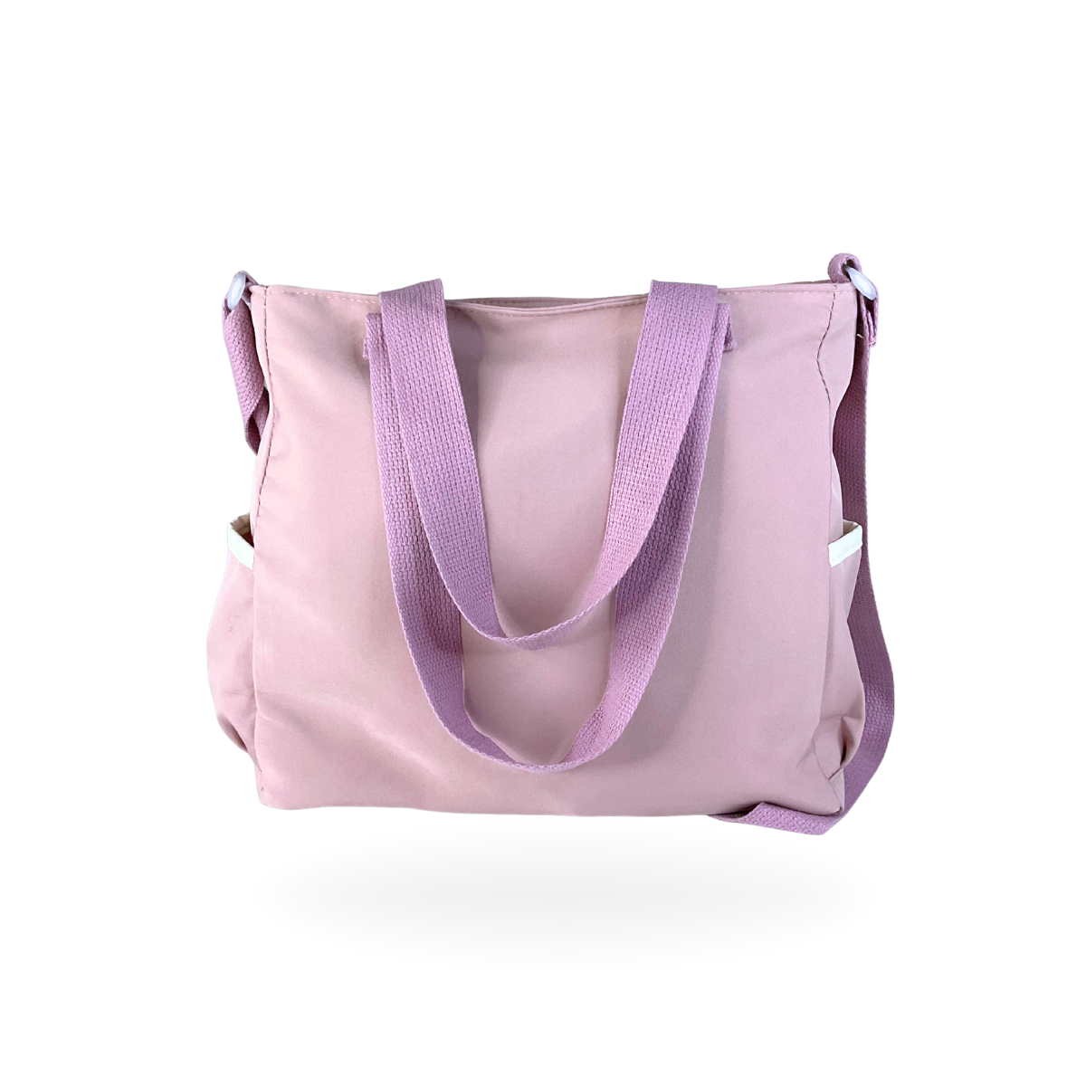 💜 Bolso Tote Hombro Cruzado Lila y Blanco🤍✨