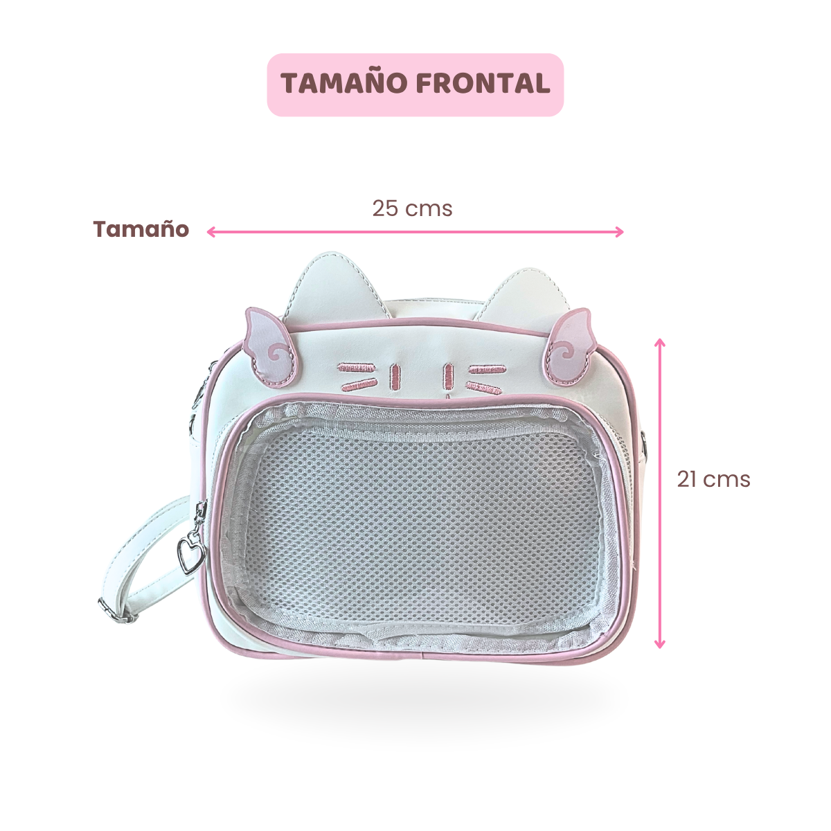 Mochila Bolso Kawaii Blanca