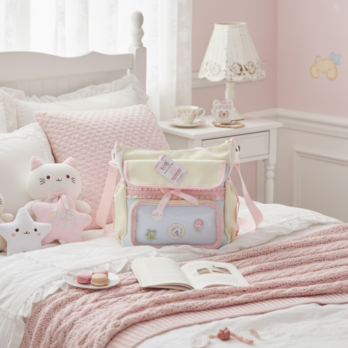 Pre-Order Bolso Kawaii Amarillo Pastel