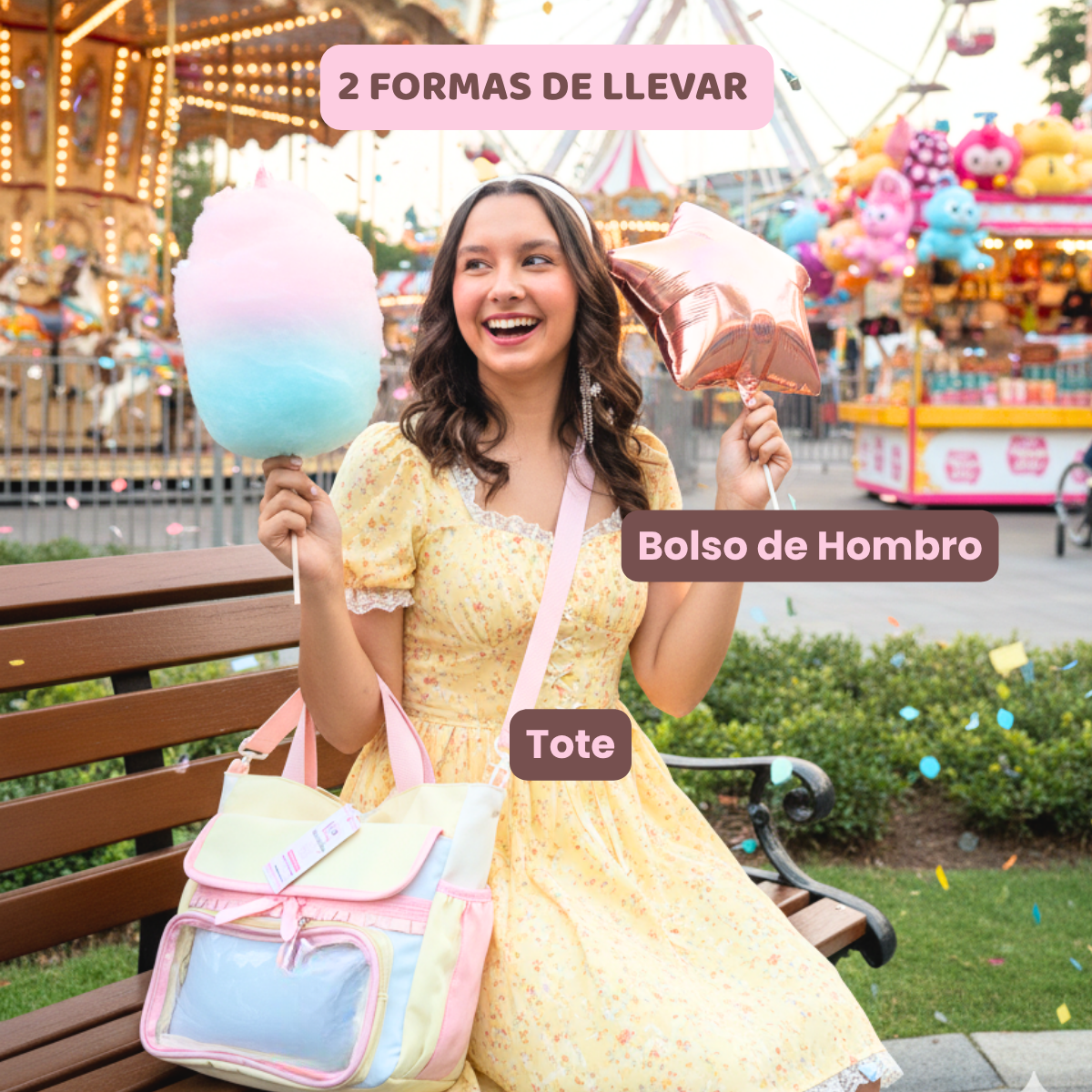 Pre-Order Bolso Kawaii Amarillo Pastel