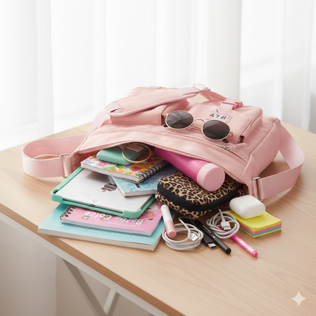 💖 Bolso Cruzado Universitario o Colegio Candy Pop! 💖