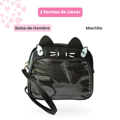 Mochila Bolso Kawaii Negra