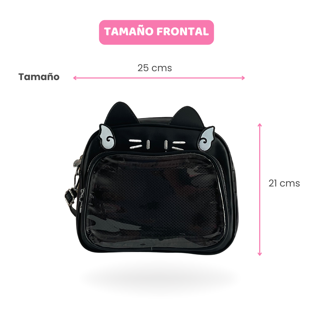 Mochila Bolso Kawaii Negra
