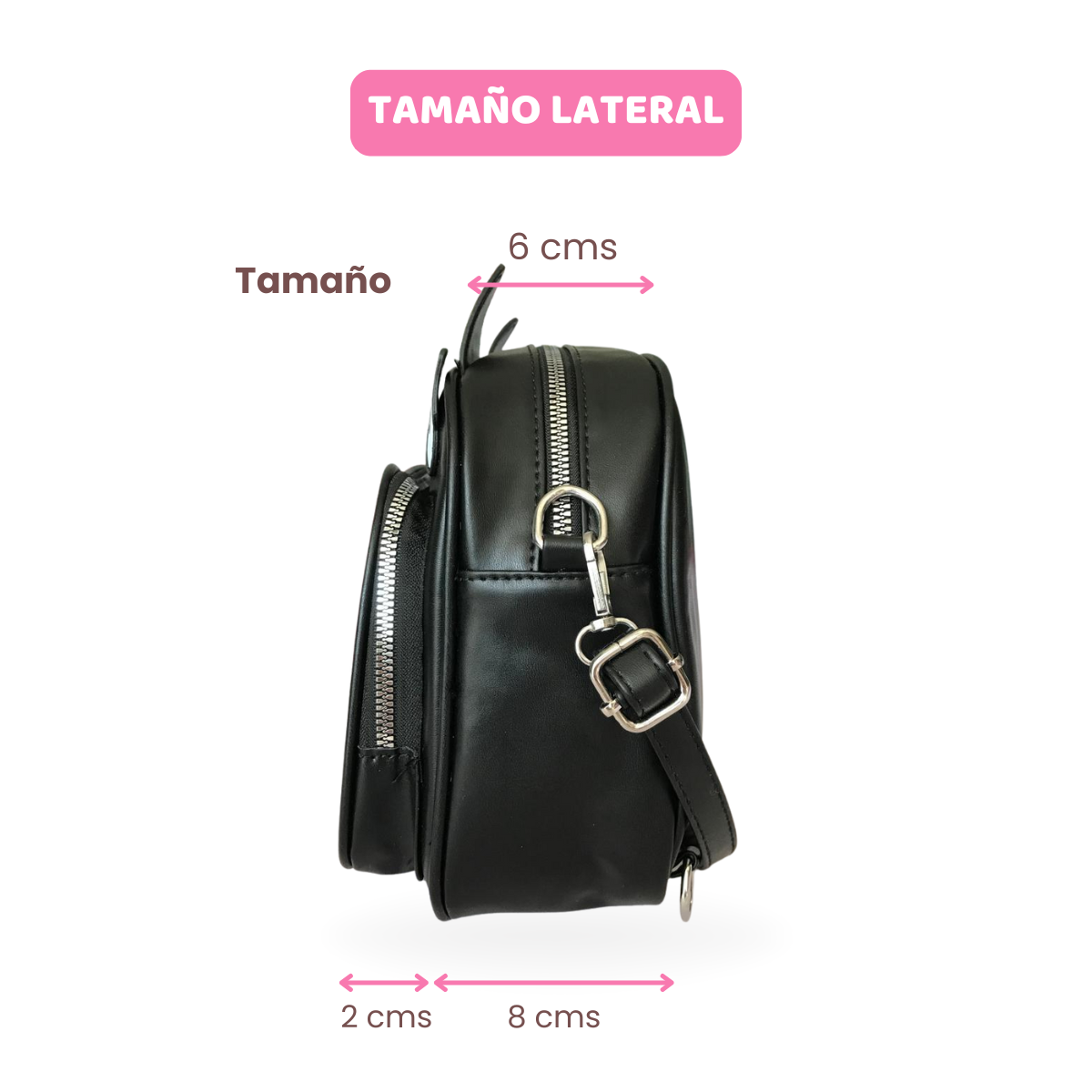 Mochila Bolso Kawaii Negra